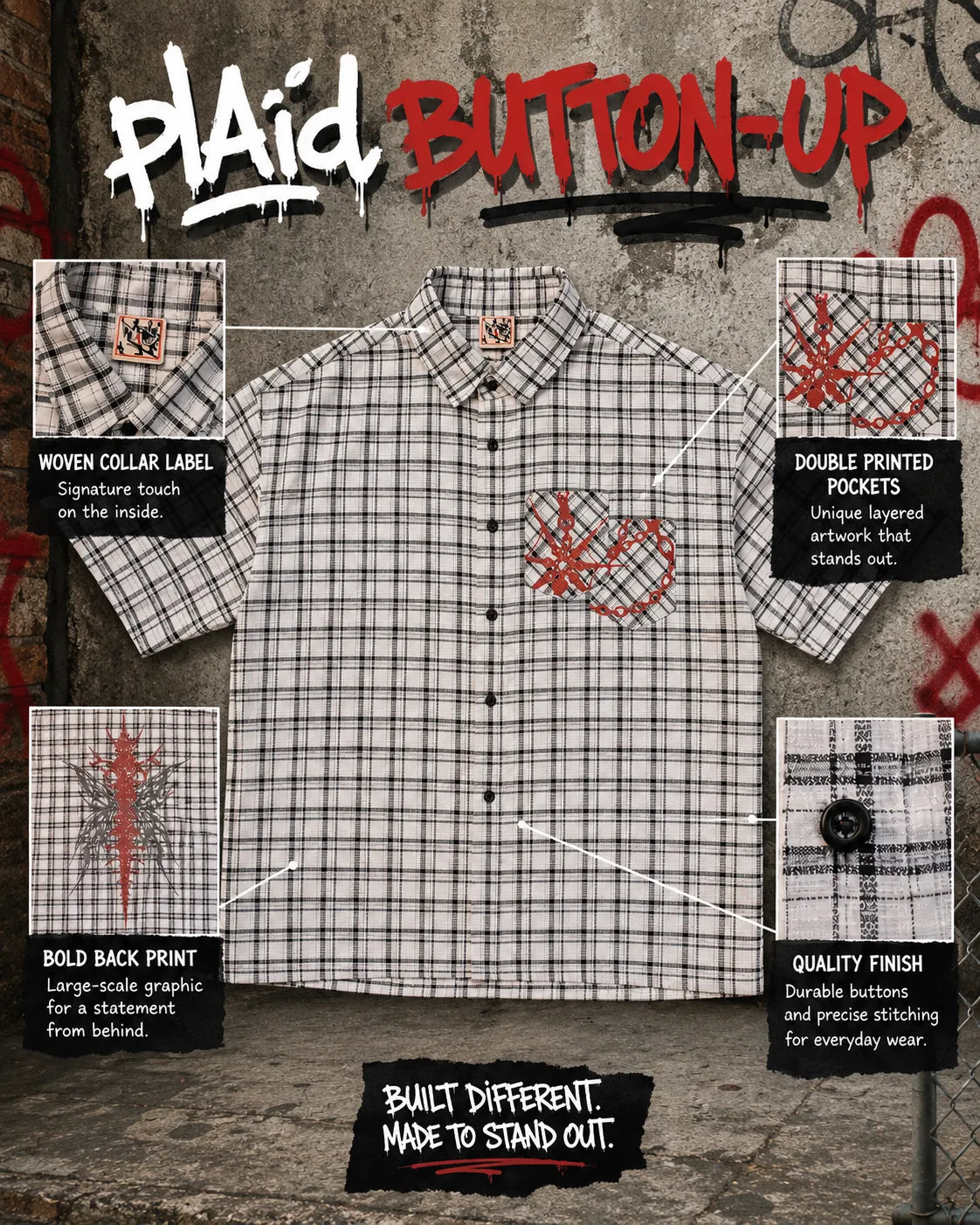 Plaid-Button up